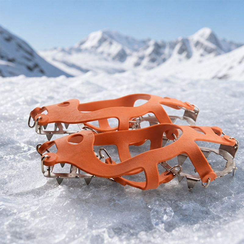 18-Teeth Stainless Steel Crampons for Hiking and Snow