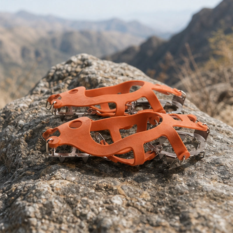 18-Teeth Stainless Steel Crampons for Hiking and Snow