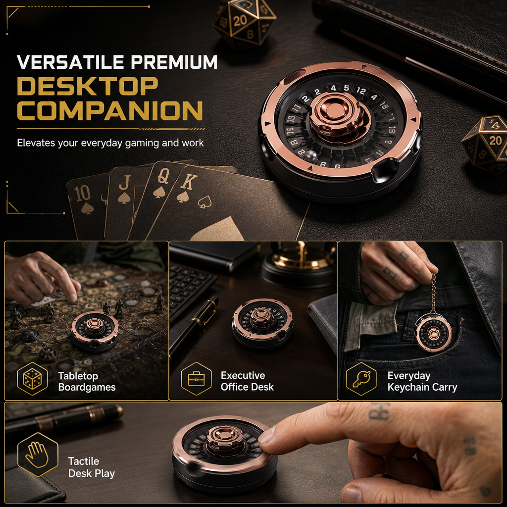📢📢 50% OFF🎲Metal D20 Decision Maker – Fidget Spinner, Stress Relief Toy & Tabletop Gaming Accessory