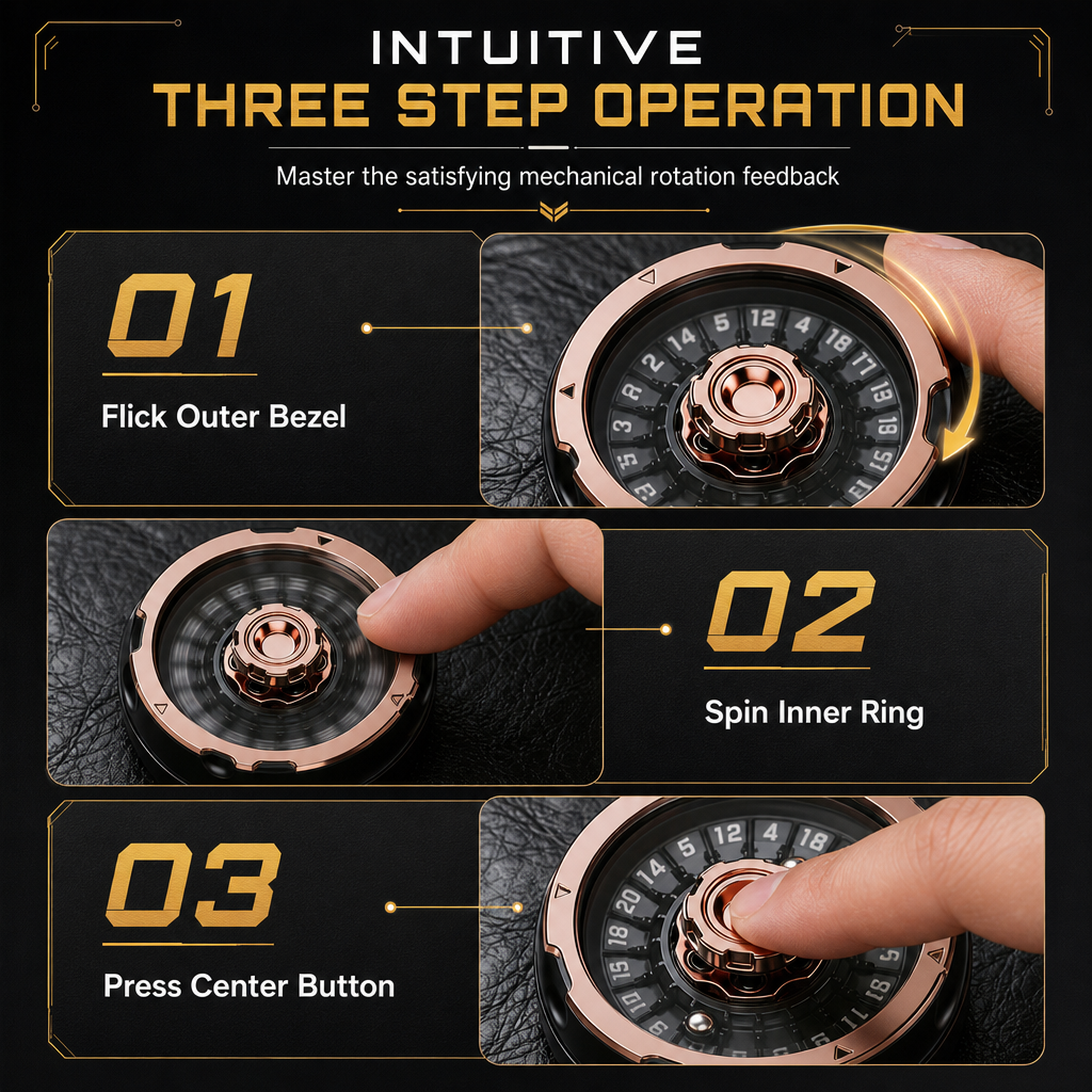 📢📢 50% OFF🎲Metal D20 Decision Maker – Fidget Spinner, Stress Relief Toy & Tabletop Gaming Accessory