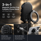 Multifunctional 3 in 1 Magnetic Phone Stand with Suction Cup and Carabiner Foldable Rotatable Mobile Phone Holder
