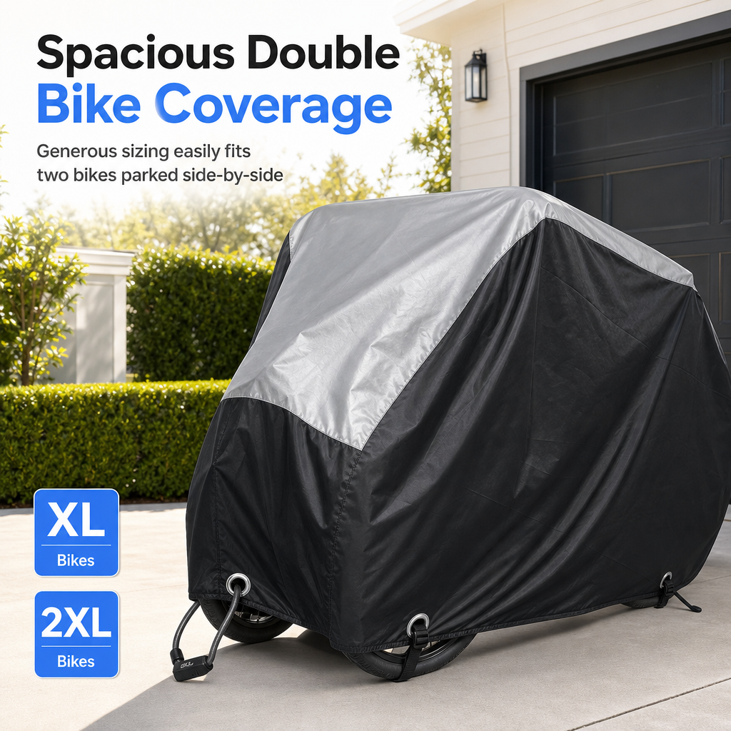 Waterproof and Dustproof 190T Bicycle Cover for Outdoor Bike Protection