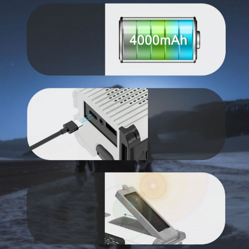 Multifunctional Solar-Powered Emergency Weather Radio