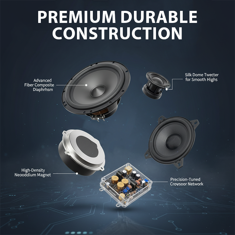 High-Fidelity Hidden Mount Design Car Speakers