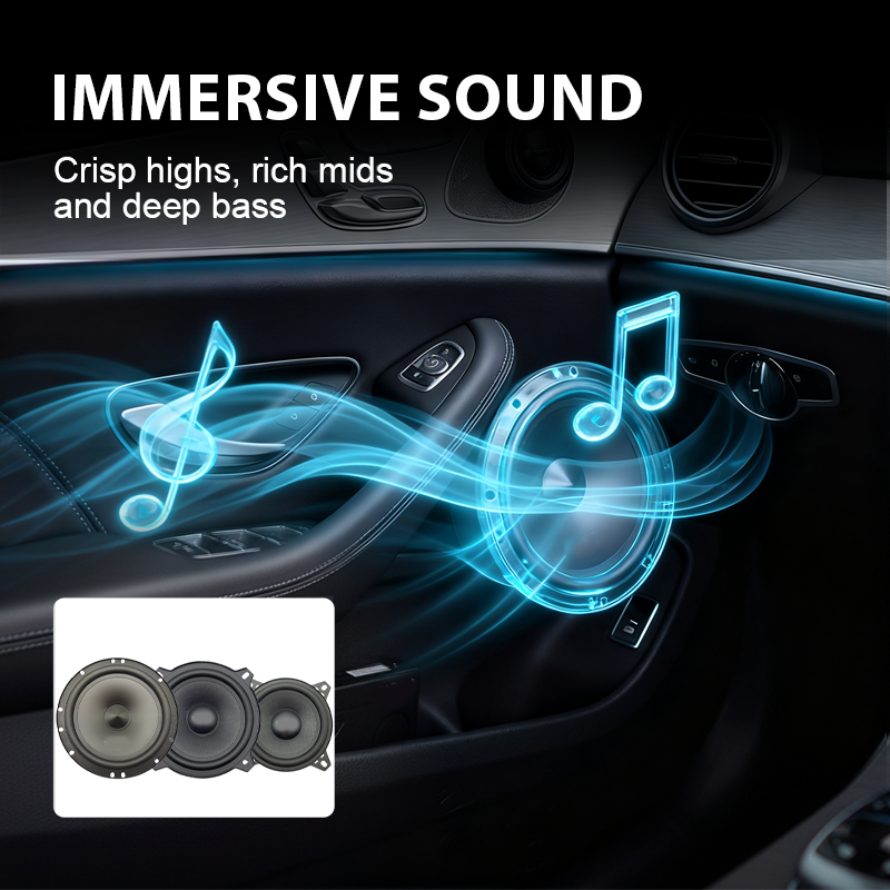 High-Fidelity Hidden Mount Design Car Speakers