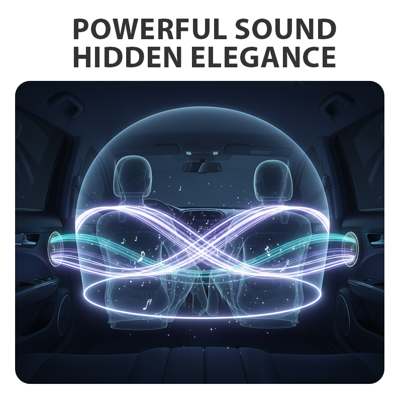 High-Fidelity Hidden Mount Design Car Speakers