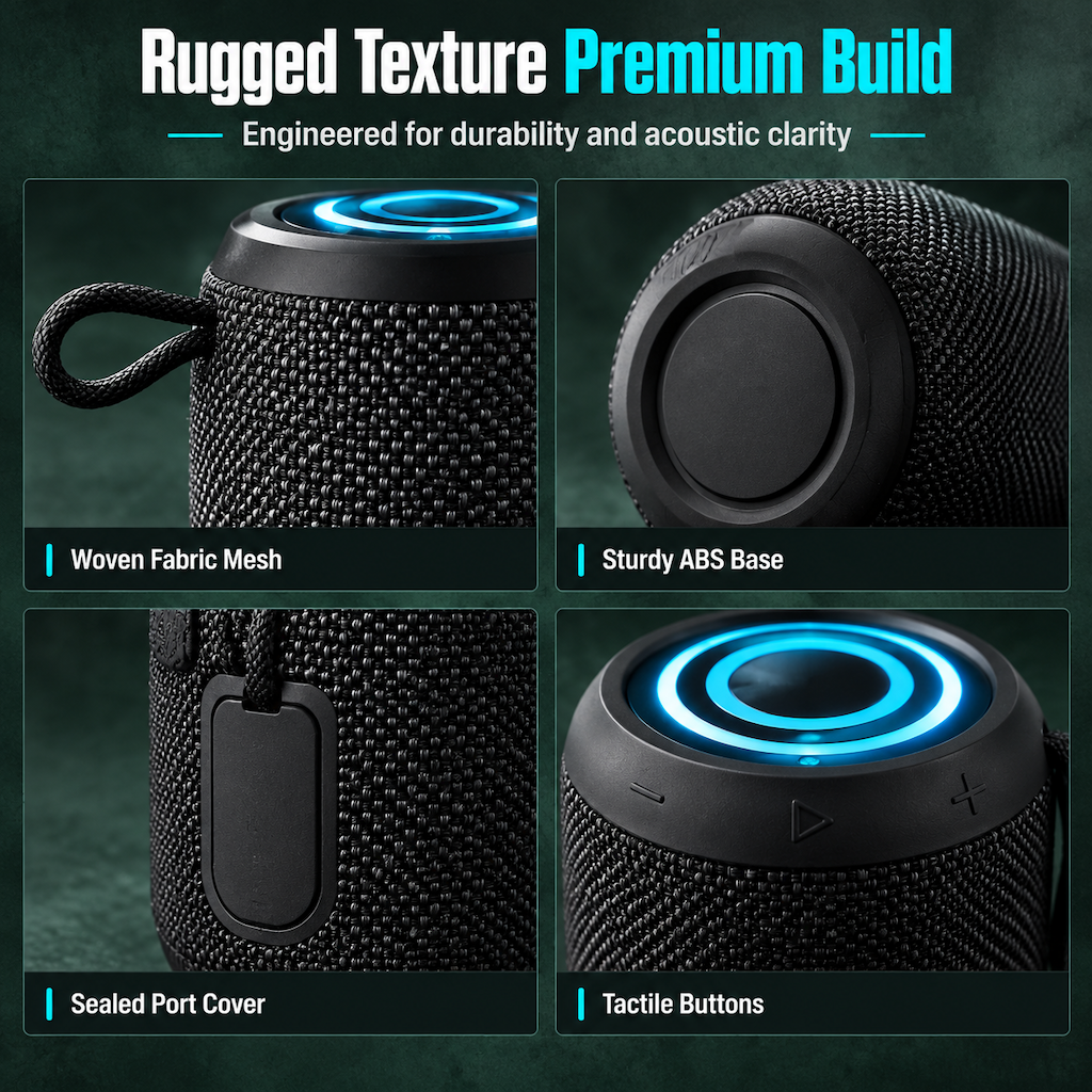 High Power Waterproof Bluetooth Speaker