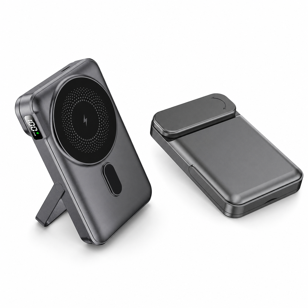 Mini 10000mAh Magnetic Wireless Power Bank Fast Charging Portable for Phones and Smartwatches