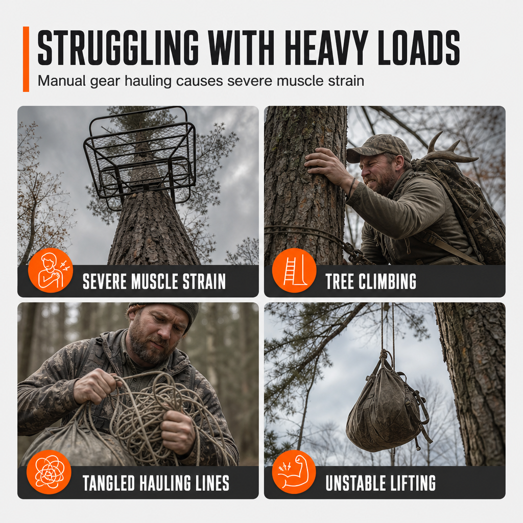 Hoist Block and Tackle Hunting Equipment Hoisting System