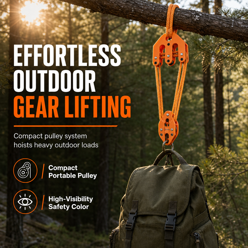 Hoist Block and Tackle Hunting Equipment Hoisting System