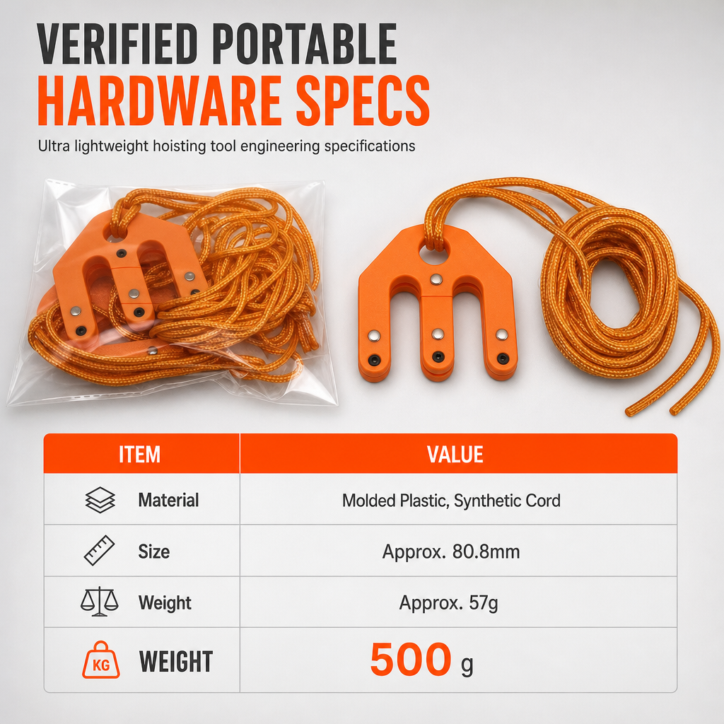 Hoist Block and Tackle Hunting Equipment Hoisting System