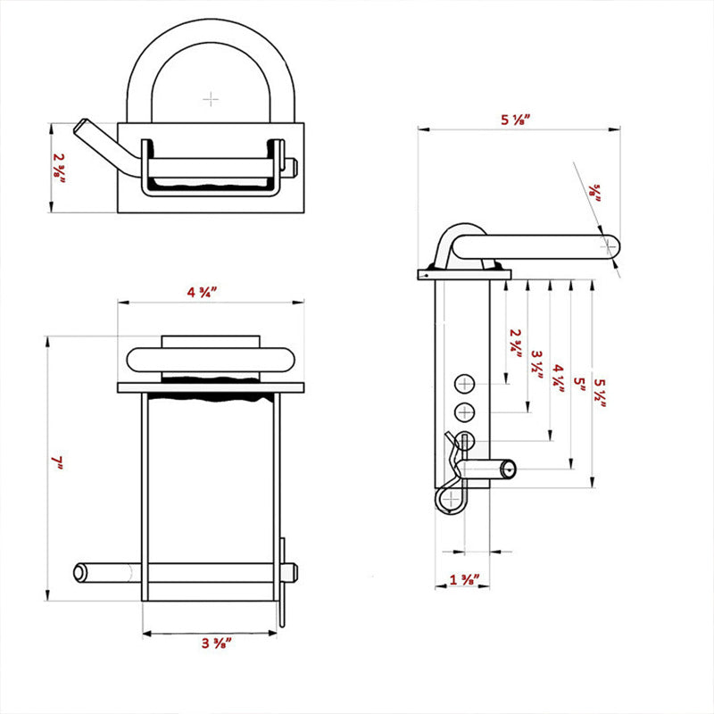Truck Van Rope Suspension Link D-Pin