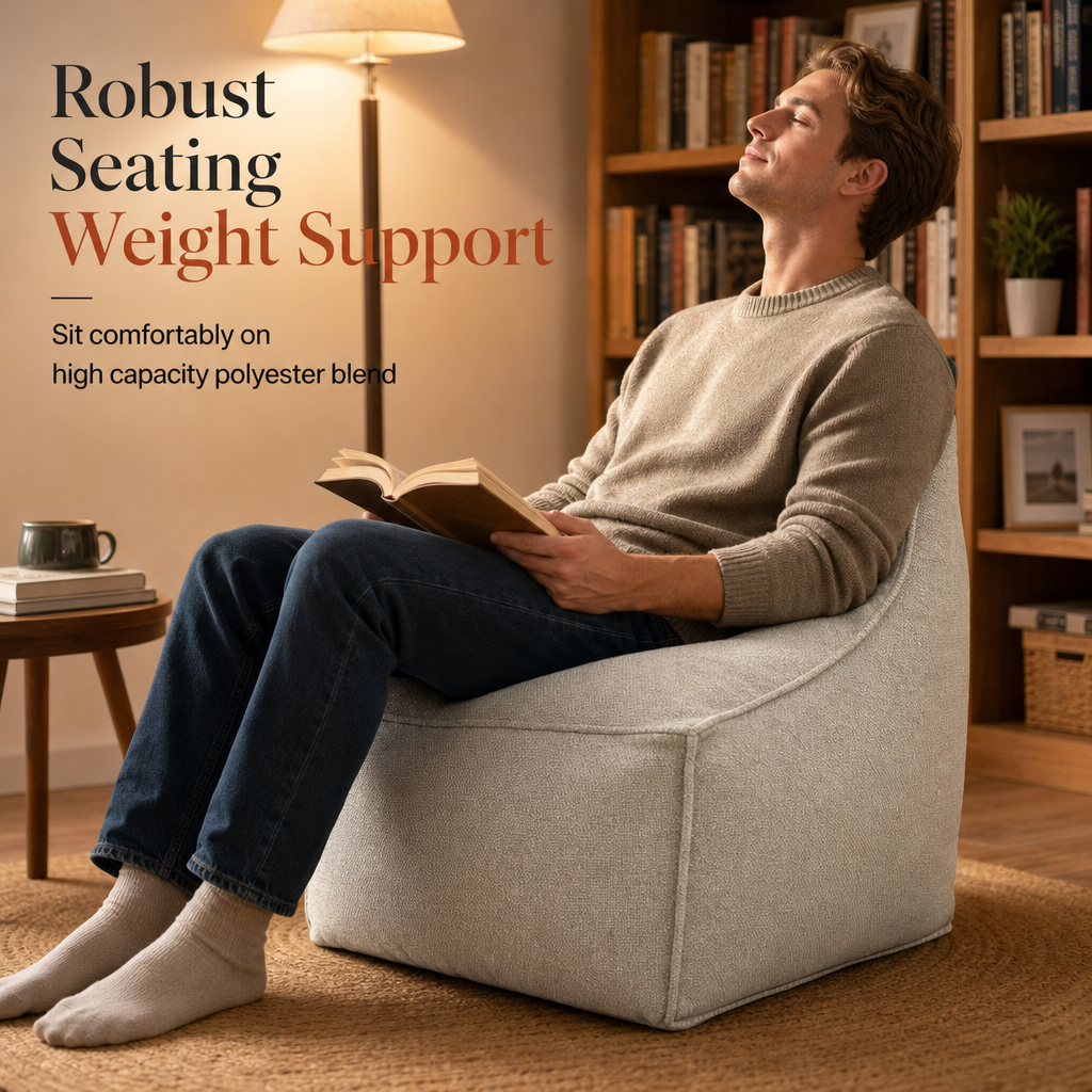 Unfilled Square Pouf Cover Floor Cushion Ottoman Slipcover for Living Room and Clothes Storage Removable Washable 45x45x23cm