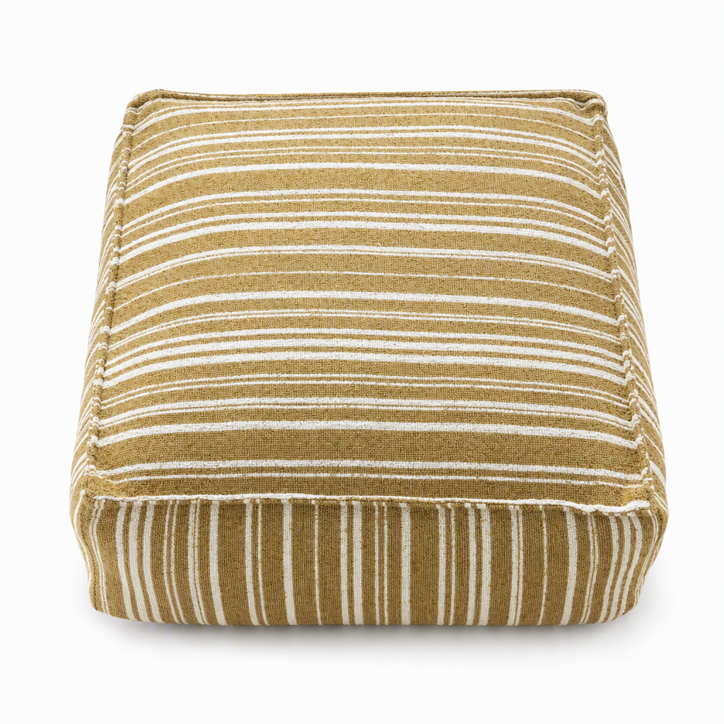 Unfilled Square Pouf Cover Floor Cushion Ottoman Slipcover for Living Room and Clothes Storage Removable Washable 45x45x23cm