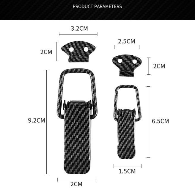 Universal Car Bumper Quick Release Fasteners Safety Lock Clip Kit for Car Body Modification and Fixing