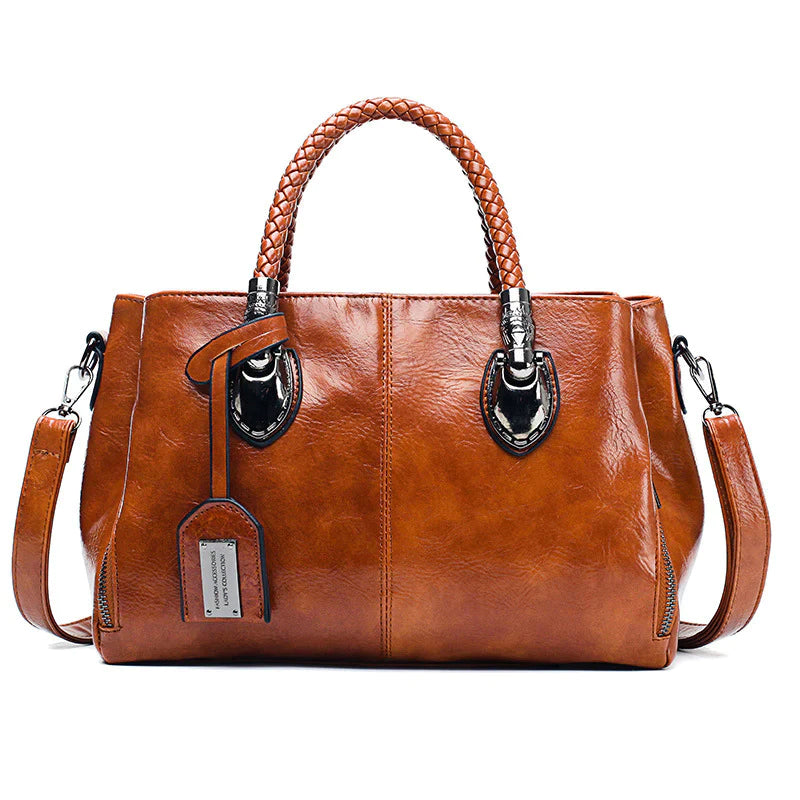 Women's Leather Boston Bag