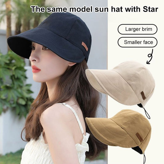 UV Protection Hat Without Makeup