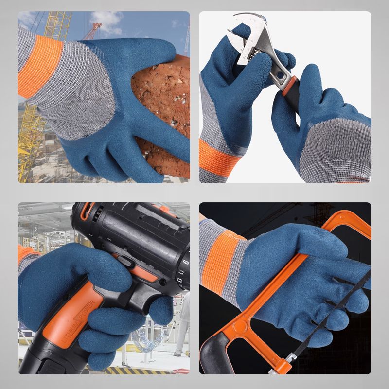 Pousbo® Rubber Wear-resistant Work Gloves 12 Pairs