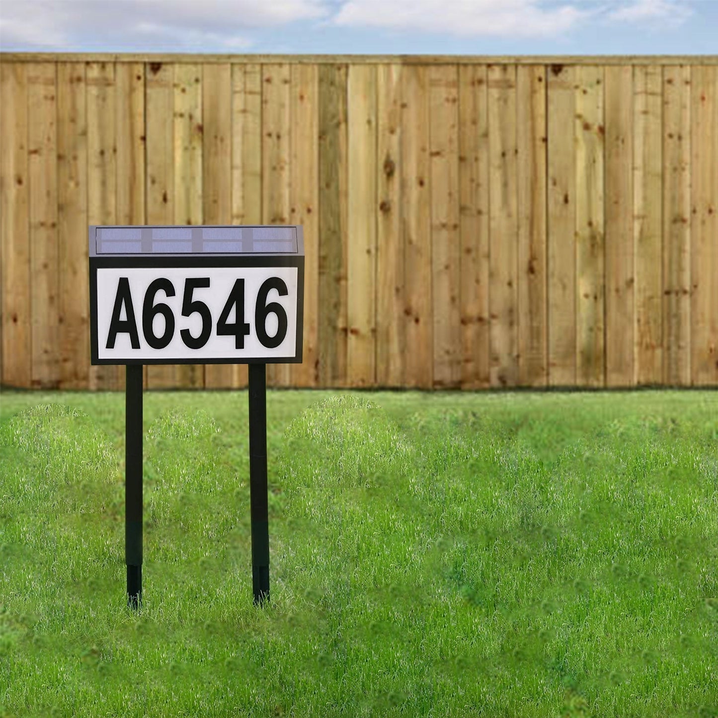 Solar-Powered Address Sign Waterproof LED Light