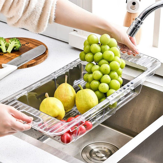 Retractable Vegetable Drainer Rack for Kitchen