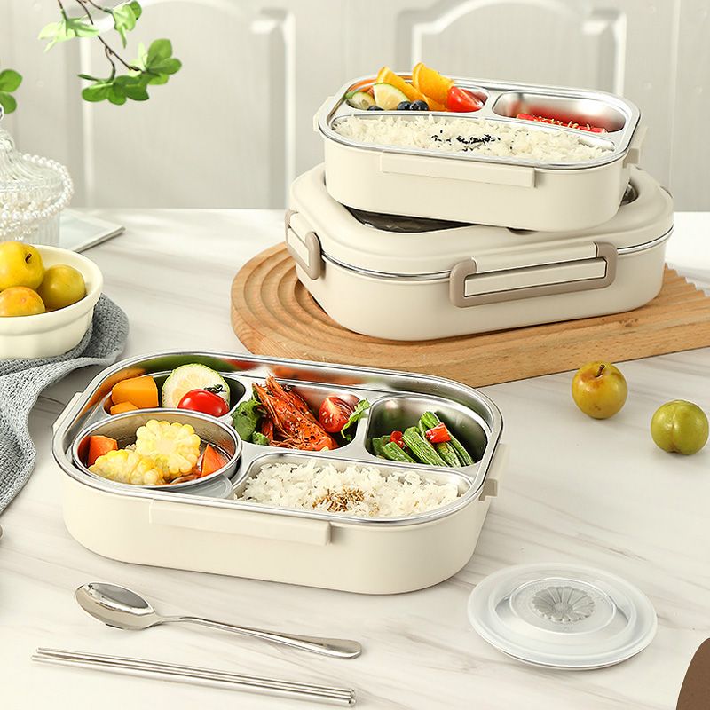 Microwaveable Stainless Steel Insulated Bento Box