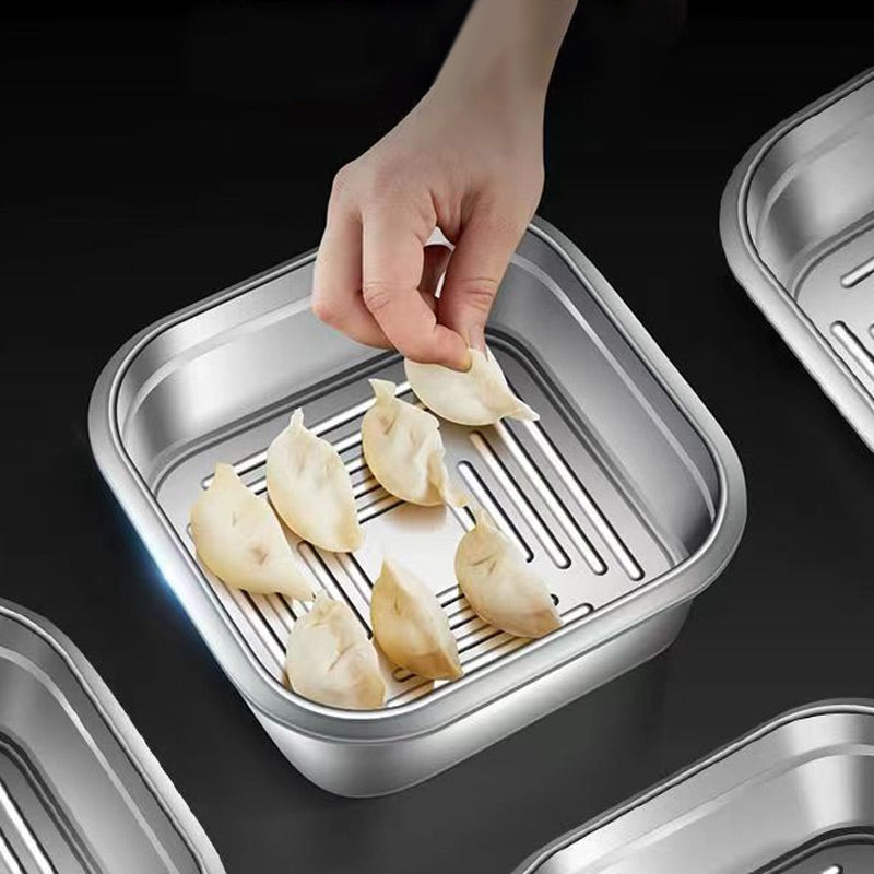 304 Stainless Steel Food Storage Containers with Lids