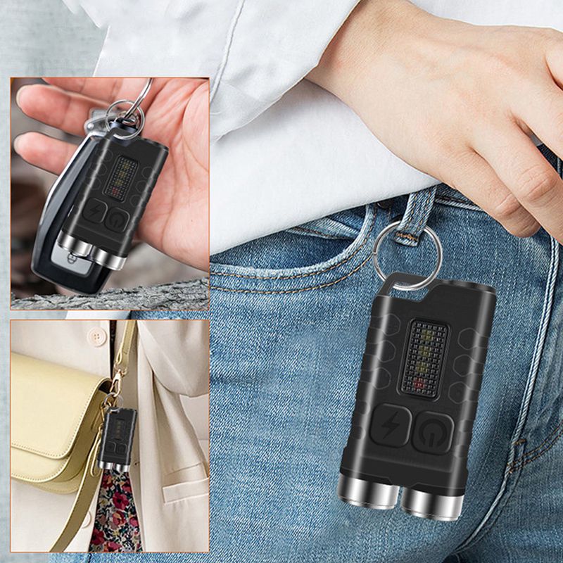 Pousbo® Magnetic Mini Keychain Flashlight