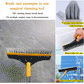 Bathroom Bristles Tile and Floor Crevice Cleaning Squeegee Brush