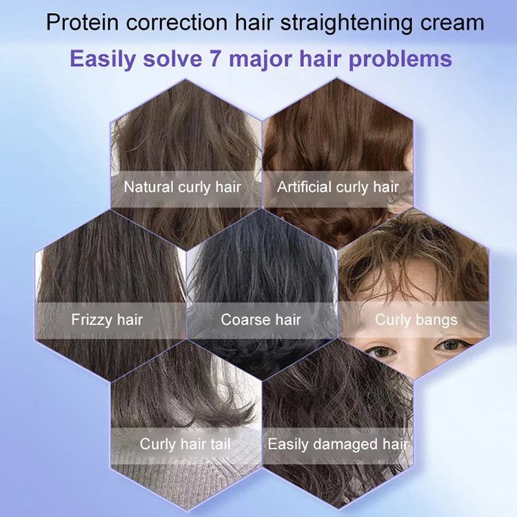 Hair straightening cream - Repairs Hair Texture and Softens Frizz