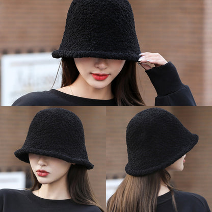 Ladies Autumn Winter Lambswool Velvet Fisherman Hats（50% OFF）