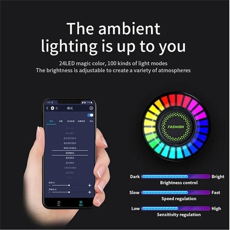 🔥Car Aromatherapy Sound Pickup Lamp