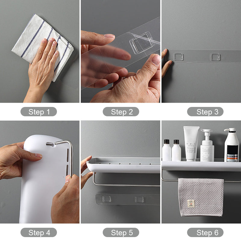 Pousbo® Punch-Free Bathroom Shelf