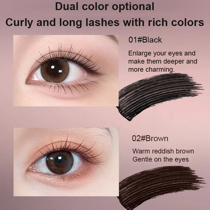 (🔥BUY 1 GET 1 FREE) [Waterproof and Non-Smudging] Lengthening and curling long-lasting mascara