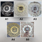 Acrylic mirror decorative clock