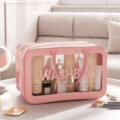 Dry and wet separation wash cosmetic bag