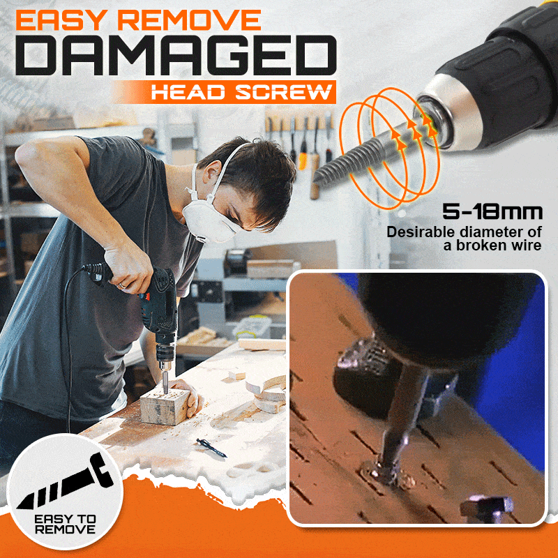 Screw Extractor Drill Bit Set