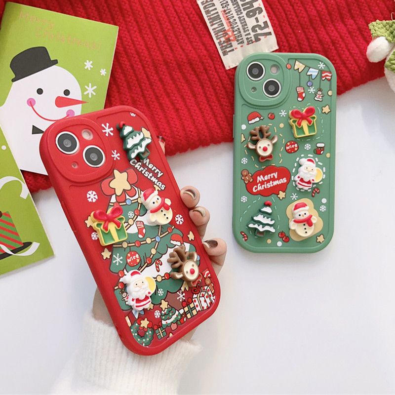 🎄Christmas Hot Sale🎄3D Christmas Phone Case For iPhone（50% OFF）