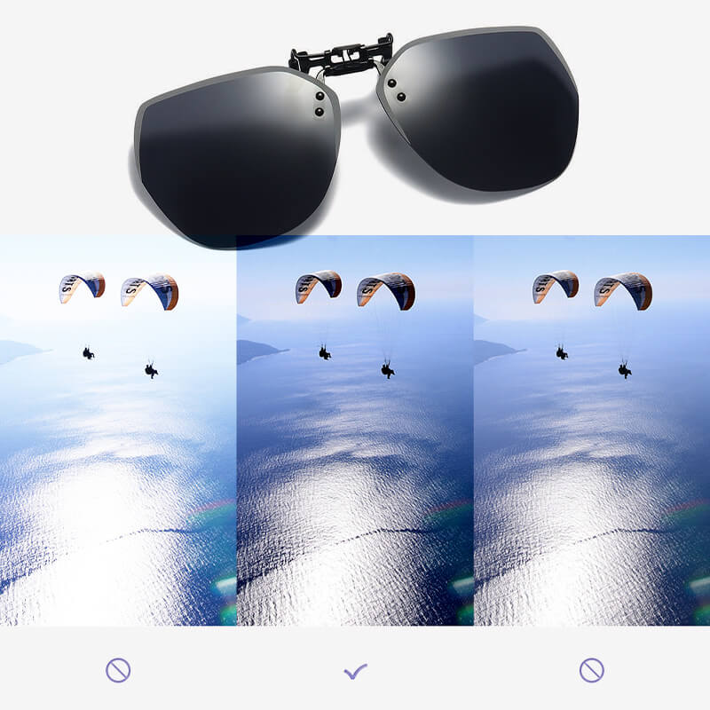 Clip-on Flip Up Metal Sunglasses Clip