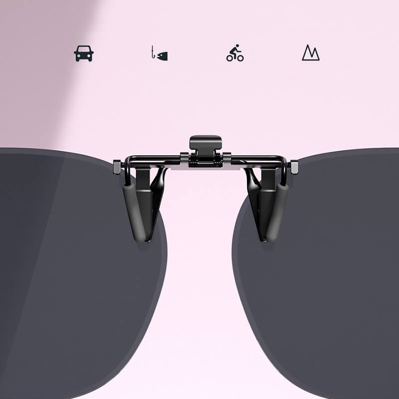 Clip-on Flip Up Metal Sunglasses Clip