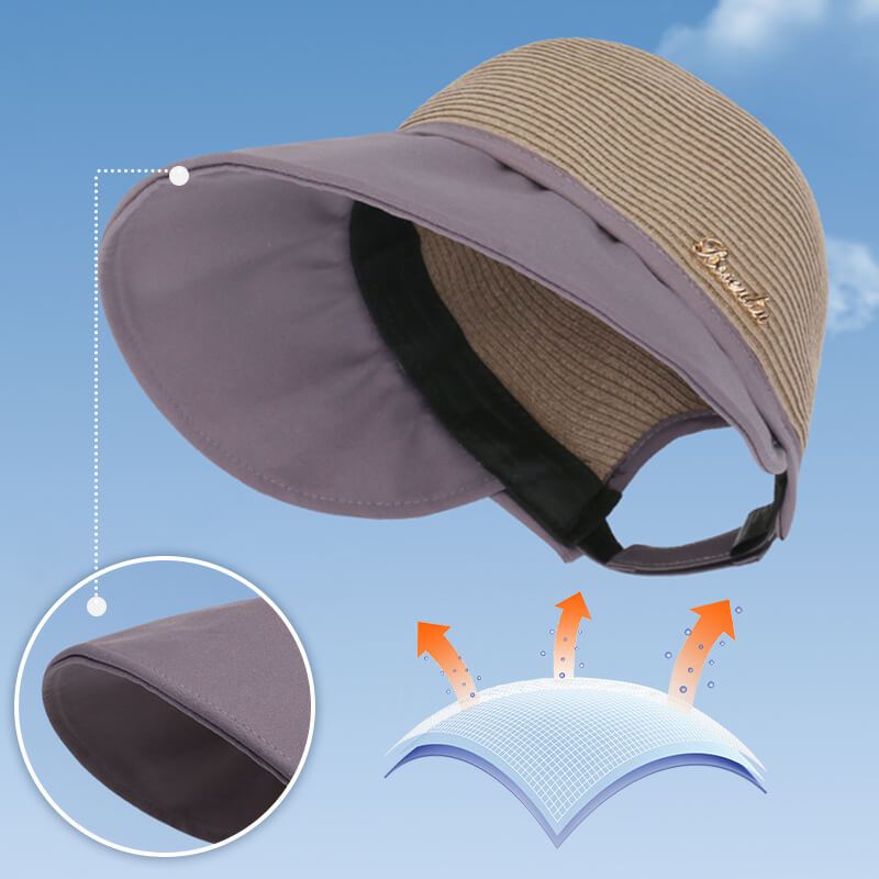 Women's large brim sunscreen hat for beach outing in summer（50% OFF）