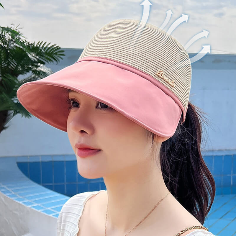 Women's large brim sunscreen hat for beach outing in summer（50% OFF）