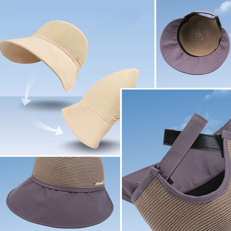 Women's large brim sunscreen hat for beach outing in summer（50% OFF）