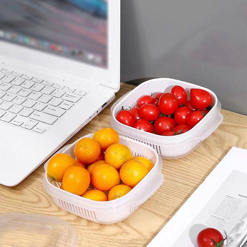 5pcs Drainage Bento Box Fruit Container - Great Gift