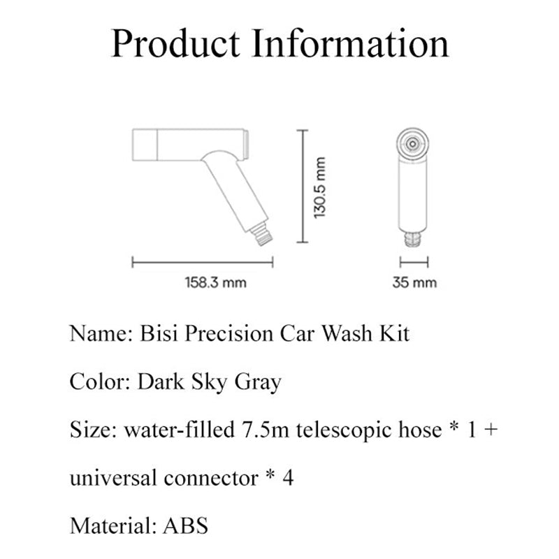 Multifunctional Lightweight High Pressure Car Wash Set