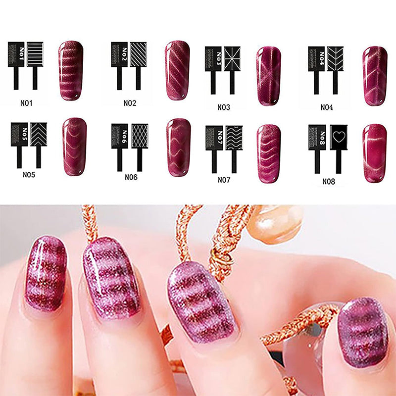 Nail Magnet Tool Set for Cat Eye Nail Gel Design