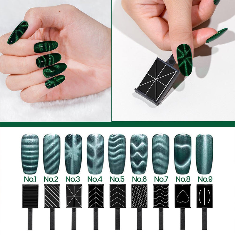 Nail Magnet Tool Set for Cat Eye Nail Gel Design