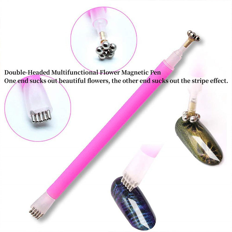 Nail Magnet Tool Set for Cat Eye Nail Gel Design