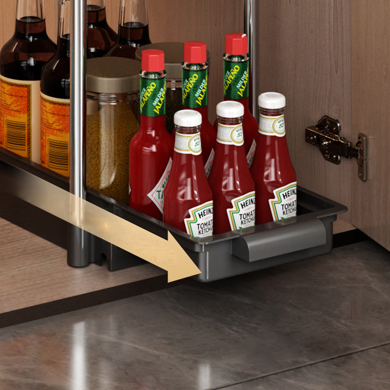 🔥🔥🔥In-Cabinet Pull-Out Drain Storage Rack🥣🍽️🍃